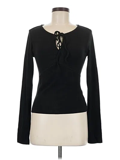 Pre-owned Assorted Brands Long Sleeve T-shirt In Black