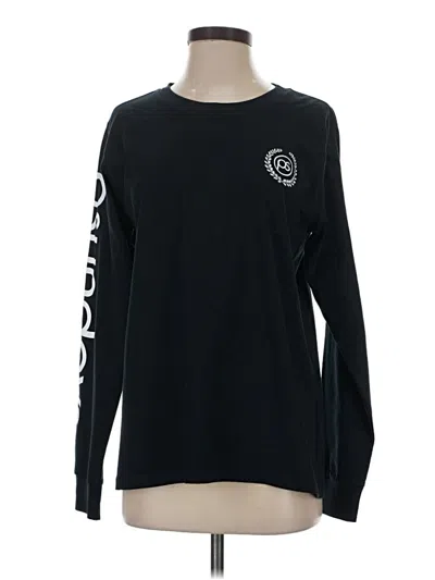 Pre-owned Assorted Brands Long Sleeve T-shirt In Black