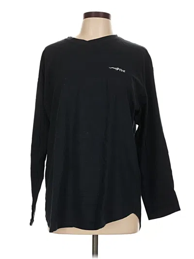 Pre-owned Assorted Brands Long Sleeve T-shirt In Black