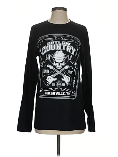 Pre-owned Assorted Brands Long Sleeve T-shirt In Black