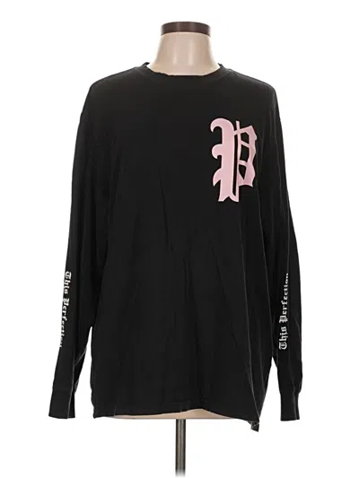 Pre-owned Assorted Brands Long Sleeve T-shirt In Black