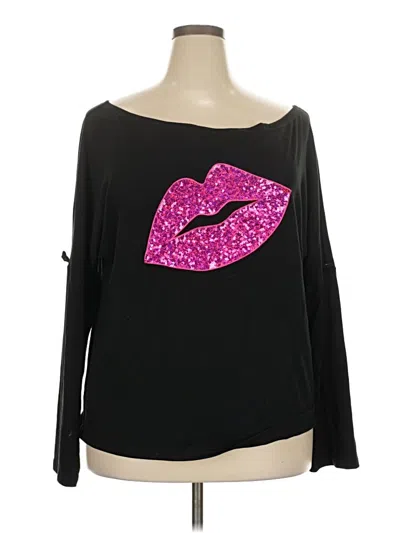 Pre-owned Assorted Brands Long Sleeve T-shirt In Black