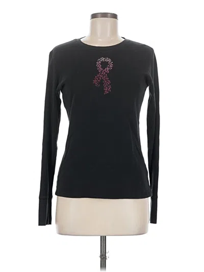 Pre-owned Assorted Brands Long Sleeve T-shirt In Black