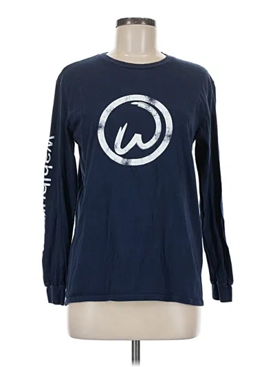 Pre-owned Assorted Brands Long Sleeve T-shirt In Blue