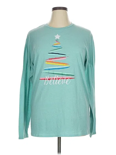 Pre-owned Assorted Brands Long Sleeve T-shirt In Blue