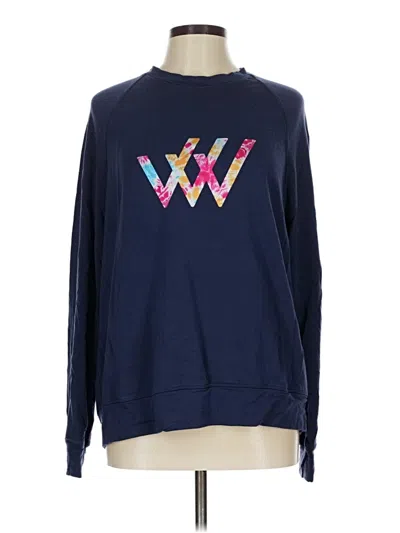 Pre-owned Assorted Brands Long Sleeve T-shirt In Blue