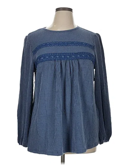 Assorted Brands Long Sleeve T-shirt In Blue