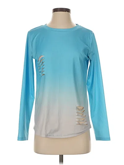 Pre-owned Assorted Brands Long Sleeve T-shirt In Blue