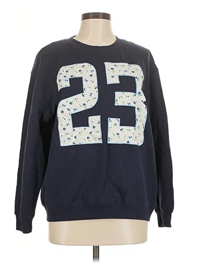 Pre-owned Assorted Brands Long Sleeve T-shirt In Blue
