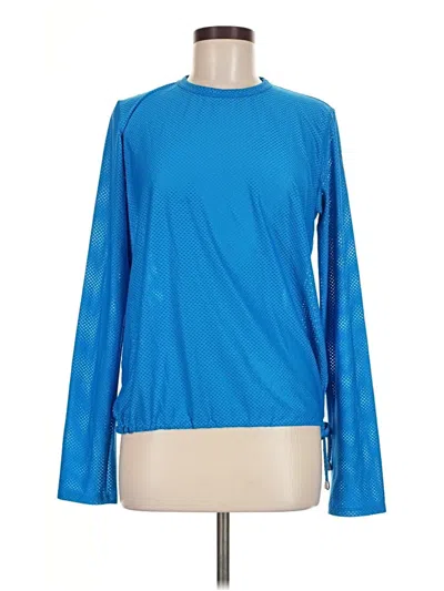 Pre-owned Assorted Brands Long Sleeve T-shirt In Blue