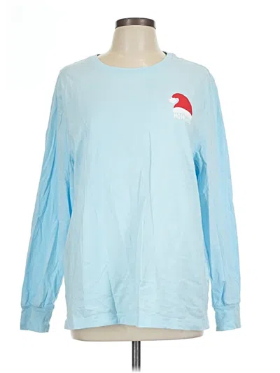 Pre-owned Assorted Brands Long Sleeve T-shirt In Blue