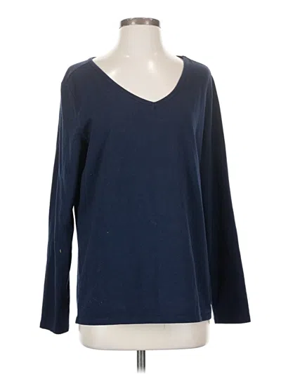 Pre-owned Assorted Brands Long Sleeve T-shirt In Blue