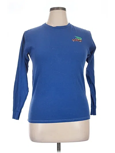 Pre-owned Assorted Brands Long Sleeve T-shirt In Blue