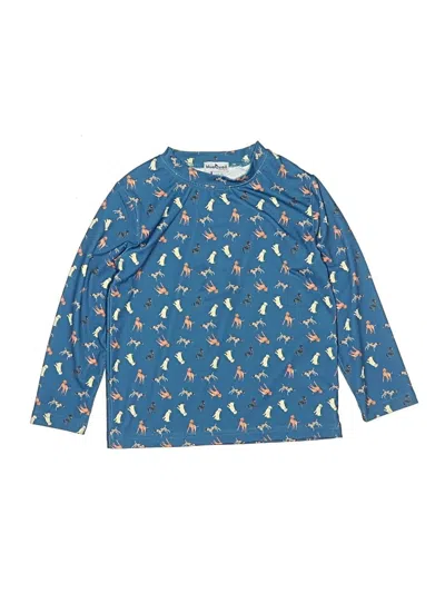 Pre-owned Assorted Brands Kids' Long Sleeve T-shirt In Blue