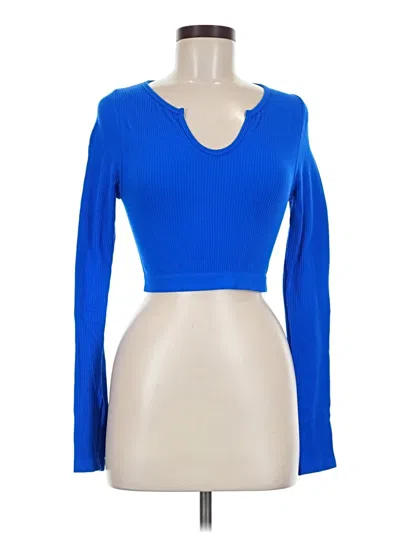 Pre-owned Assorted Brands Long Sleeve T-shirt In Blue