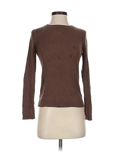 Pre-owned Assorted Brands Long Sleeve T-shirt In Brown