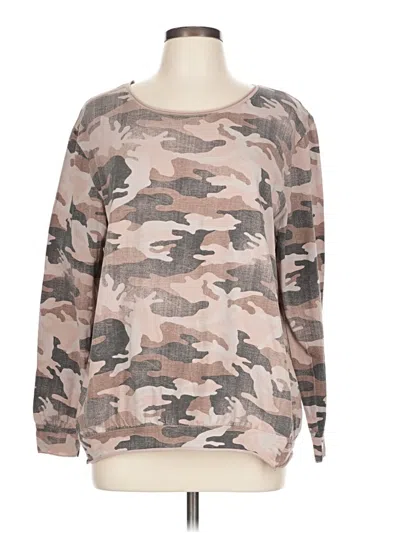 Pre-owned Assorted Brands Long Sleeve T-shirt In Brown