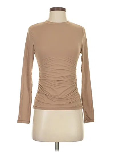 Pre-owned Assorted Brands Long Sleeve T-shirt In Brown