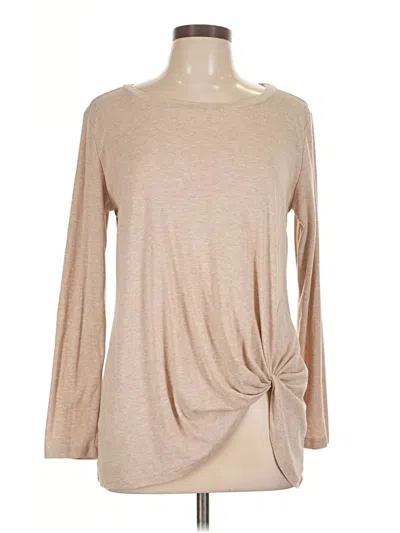 Pre-owned Assorted Brands Long Sleeve T-shirt In Brown