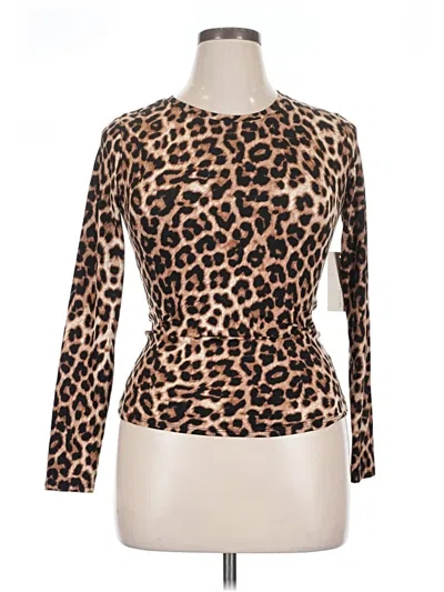 Assorted Brands Long Sleeve T-shirt In Brown