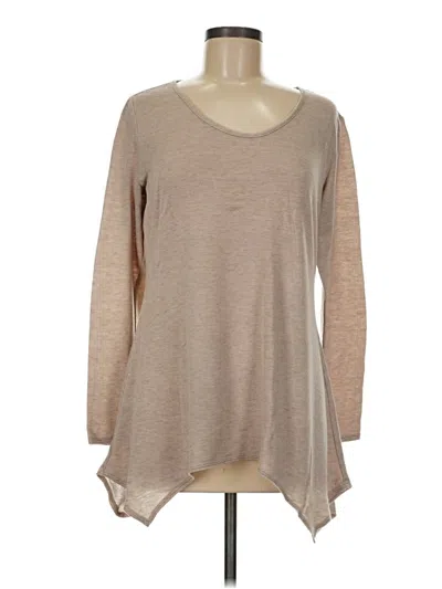 Pre-owned Assorted Brands Long Sleeve T-shirt In Brown