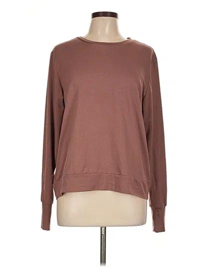 Pre-owned Assorted Brands Long Sleeve T-shirt In Brown