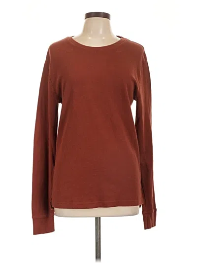 Pre-owned Assorted Brands Long Sleeve T-shirt In Brown