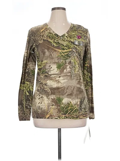Pre-owned Assorted Brands Long Sleeve T-shirt In Brown