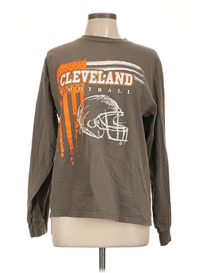 Pre-owned Assorted Brands Long Sleeve T-shirt In Brown
