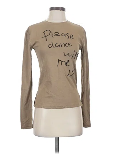 Assorted Brands Long Sleeve T-shirt In Brown