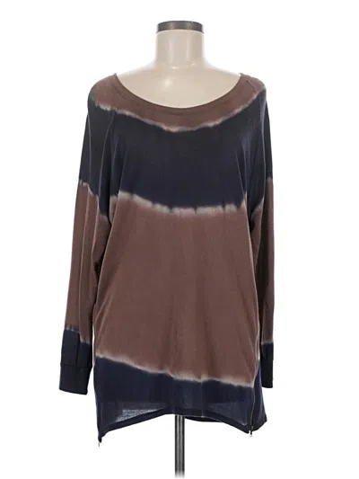 Pre-owned Assorted Brands Long Sleeve T-shirt In Brown
