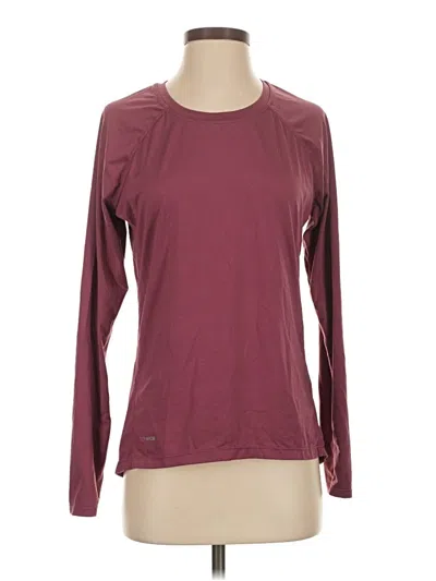 Pre-owned Assorted Brands Long Sleeve T-shirt In Burgundy