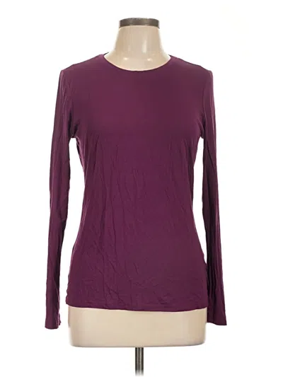 Pre-owned Assorted Brands Long Sleeve T-shirt In Burgundy