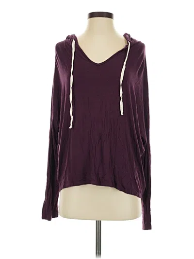 Pre-owned Assorted Brands Long Sleeve T-shirt In Burgundy