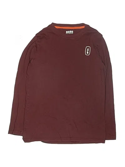 Pre-owned Assorted Brands Kids' Long Sleeve T-shirt In Burgundy