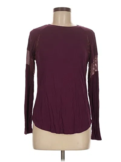Assorted Brands Long Sleeve T-shirt In Burgundy