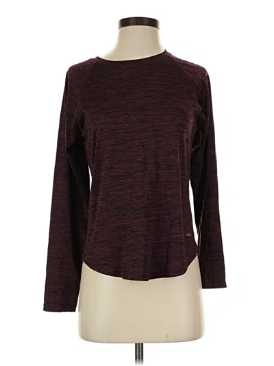 Pre-owned Assorted Brands Long Sleeve T-shirt In Burgundy