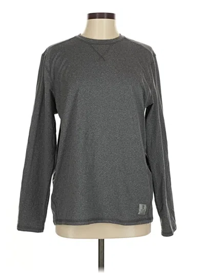 Pre-owned Assorted Brands Long Sleeve T-shirt In Gray