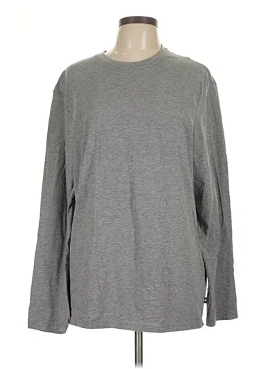 Pre-owned Assorted Brands Long Sleeve T-shirt In Gray