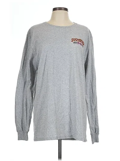 Pre-owned Assorted Brands Long Sleeve T-shirt In Gray