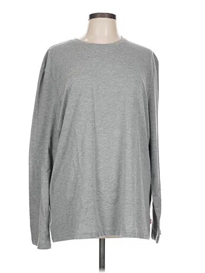 Pre-owned Assorted Brands Long Sleeve T-shirt In Gray