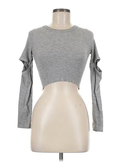 Pre-owned Assorted Brands Long Sleeve T-shirt In Gray