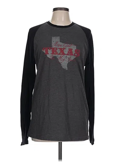 Pre-owned Assorted Brands Long Sleeve T-shirt In Gray