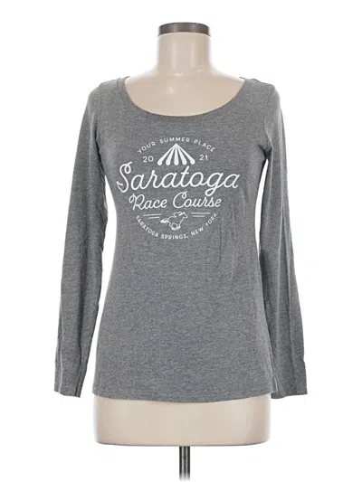 Pre-owned Assorted Brands Long Sleeve T-shirt In Gray