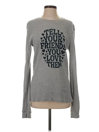 Pre-owned Assorted Brands Long Sleeve T-shirt In Gray