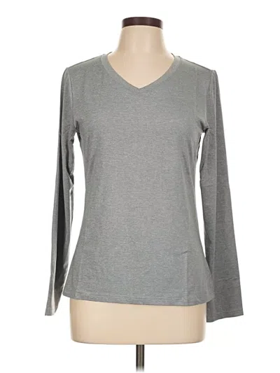 Pre-owned Assorted Brands Long Sleeve T-shirt In Gray