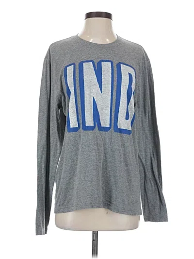 Pre-owned Assorted Brands Long Sleeve T-shirt In Gray