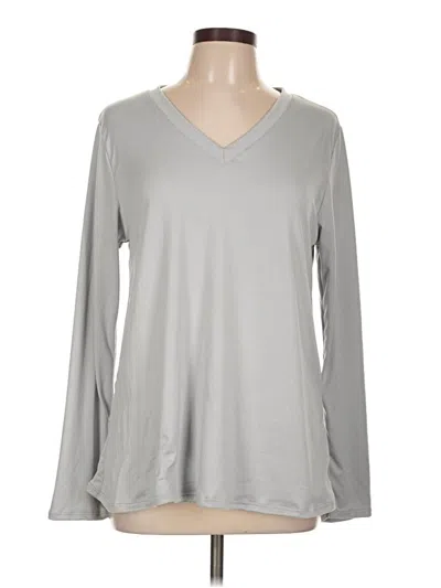Pre-owned Assorted Brands Long Sleeve T-shirt In Gray