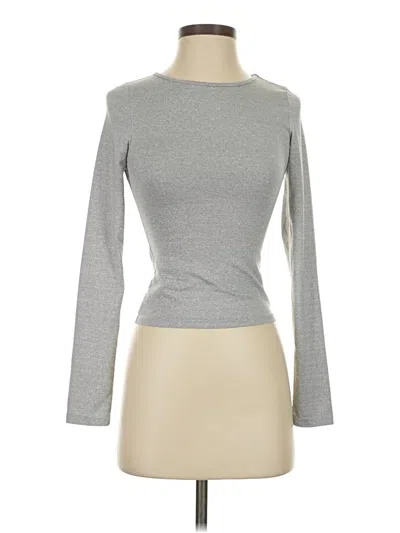 Pre-owned Assorted Brands Long Sleeve T-shirt In Gray