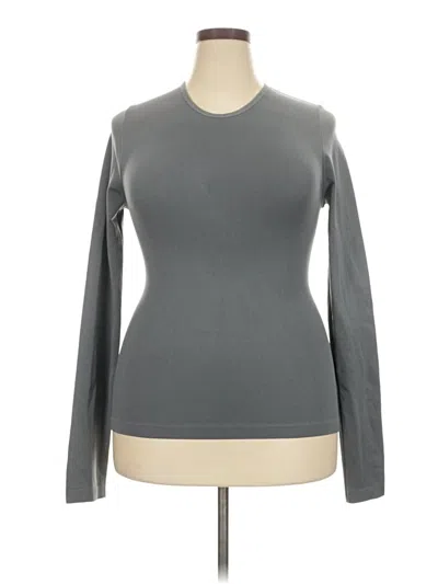 Pre-owned Assorted Brands Long Sleeve T-shirt In Gray
